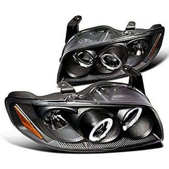 Spec-D Tuning 2LHP-SEN04JM-TM Nissan Sentra Black Halo Led Projector Headlights Jdm
