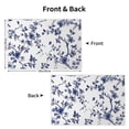 thumbnail image 5 of SUNOLIFE Spring Blue Floral Placemats Set of 4 Linen Double-Sided Dining Table Place Mats for Table Decor 12"Wx18"L in, 5 of 6