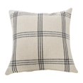 thumbnail image 2 of Creative Co-Op Square Plaid Cotton, Grey Pillow, 2 of 4