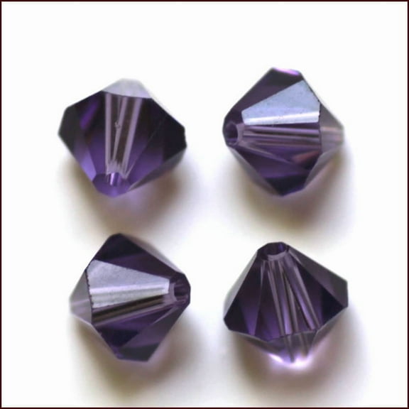Imitation Austrian Crystal Beads Grade AAA K9 Glass Faceted Bicone Indigo 3x3mm Hole: 0.7~0.9mm