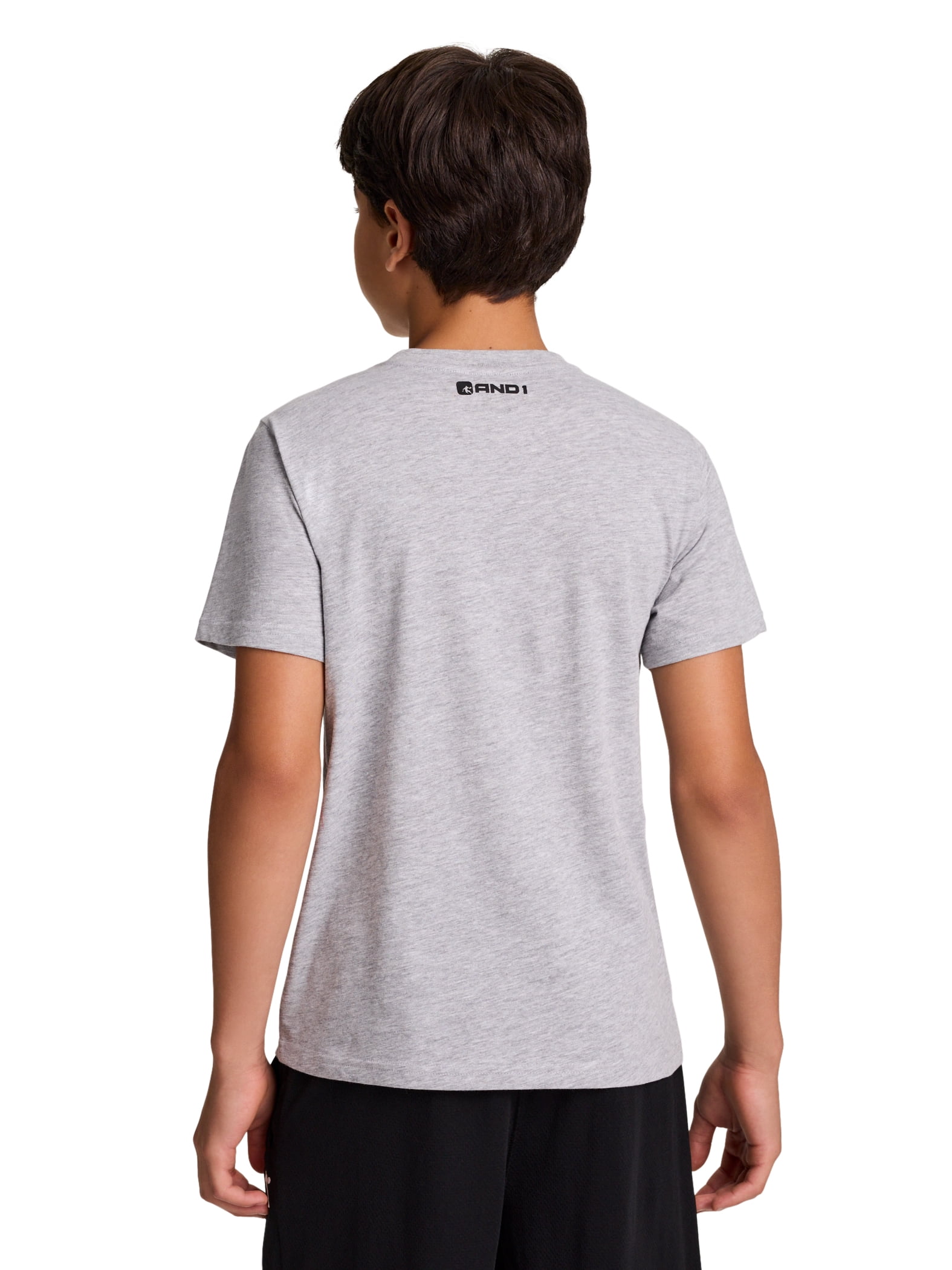 AND1 Boy’s Short Sleeve Graphic T-Shirt, Sizes 4-18