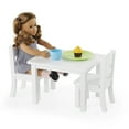 Doll Table and Chairs Set White