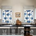 thumbnail image 2 of Abstract Geometric Kitchen Curtains - Vintage Abstract Geometric Tier Cafe Curtains for Bathroom Living RV Rod Pocket Window Drapes 36 Inch 2 Panels Set 28"x36" 2 Panels Window Treatment Tiers, 2 of 4