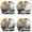 Black and Gold, variant on Shower Caps,Teal and Gold Marble Flow Lines Pattern Waterproof Shower Cap for Women 4 Pieces,Double Reusable Hair Cover for Shower PEVA Elastic Stretch Hem