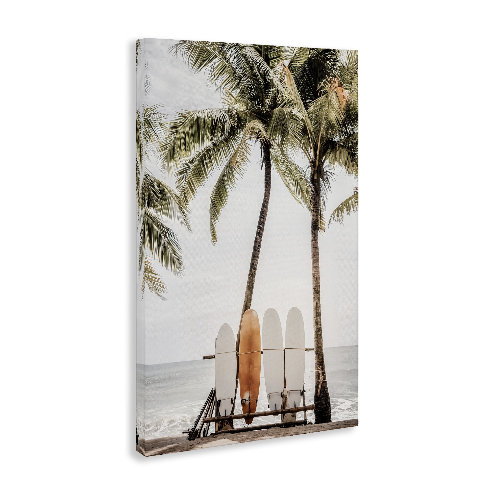 Stupell Industries Hawaii Surfboards View Nautical & Beach Photography Wrapped Canvas Art Print Wall Art, 24 x 36