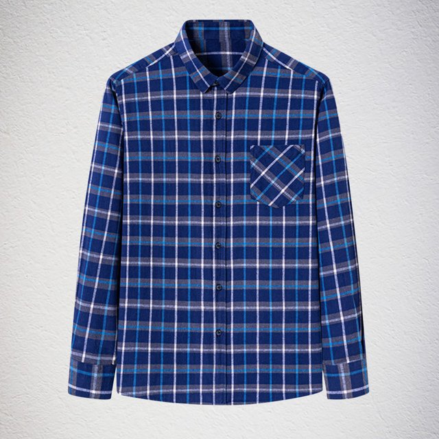 Blusa y camisa de manga larga con cuello vuelto para hombre, estampada, informal, formal, con solapa, de poliéster