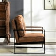 thumbnail image 3 of Microfiber Upholstered Chair - Minimalist Look & Sturdy Build - Living & Working Areas / Add a Modern Flair, 3 of 3