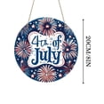 thumbnail image 3 of Outdoor decorations, Porch decorations, 12 in Wood Wall decor, Front Door decor, Outdoor decor for Porch, Outdoor American Flag, Star decorations, Party decoration, 1 Set, 3 of 6