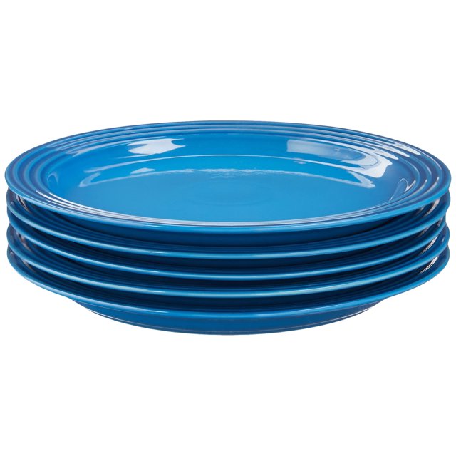 Juego de 4 platos llanos de gres Le Creuset de 10,5" cada uno Marsella