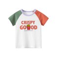 thumbnail image 1 of Gibobby Playera Térmica Ligera Niños pequeños bebés niñas primavera verano estampado de animados manga corta camiseta Tops ropa （Blanco， 2-3 Años), 1 of 4