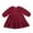 Wine Red, variant on LYMAYTER Girls Cotton Princess Dress for Kids Baby Elastic Waist Casual Dresses Spring Fall Solid Color Dresses for 2-6 Years