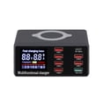 thumbnail image 2 of Cargador usb Irfora X9 Cargador USB inalámbrico de 8 puertos Carga rápida PD + QC3.0 + Estación de carga de puerto USB con pantalla LED para teléfono / computadora portátil / tableta En Irfora Cargador usb, 2 of 5