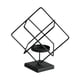 thumbnail image 2 of Candelabro de vela de té, soporte para velas de té, candelabro de metal, soporte para velas para decoración, escritorio, hogar, fiesta, festival Cuadrado negro, 2 of 10