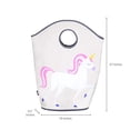 thumbnail image 5 of Wildkin Kids Laundry Hamper for Boys and Girls, Collapsible 600 Denier Polyester Fabric Hampers Features Two Carrying Handles and Mesh Bottom, Measure, 5 of 5