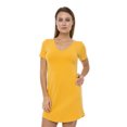 thumbnail image 3 of Women's Summer Dress Open Back Backless V-Neck, L, Mustard, by Ambesonne, 3 of 3