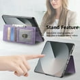 thumbnail image 6 of Designed for Samsung Galaxy Z Fold 5 Wallet Case, Magnetic Detachable PU Leather Flip Case with Card Holders Support MagSafe Kickstand Phone Cover RFID Blocking Anti-drop for Samsung Z Fold 5,Purple, 6 of 8
