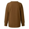 thumbnail image 6 of Sweatshirt for Women Sweat Shirts Women Long Sleeve Women’S Pullover Coffee Crewneck Sweatshirt Women'S Fall Clothing Workout Wear, 6 of 7