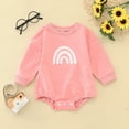 thumbnail image 2 of Vedolay Baby Girls Clothes Girl Cotton Warm Long Sleeve Bodysuits Pink,70, 2 of 4