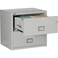 thumbnail image 4 of Phoenix Safe Lateral 31 inch 2-Drawer Fireproof File Cabinet with Key Lock, Water Seal, Gray, LAT2W31LG, 4 of 6