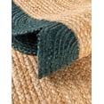 thumbnail image 6 of Sivi 3 x 16 Feet Handmade Scallop Braided Jute Rug - Natural Jute Runner Rug, 6 of 15