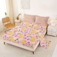 thumbnail image 2 of Erosebridal Lovely Capybara Bed Sheets,Cute Rodent Animals Purple Daisy Floral King Sheets For Kids Teens 4 Pieces, 2 of 6