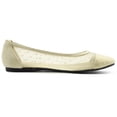 thumbnail image 5 of Ollio Women's Shoes Dots or Floral Lace Breathable Round Toe Ballet Flats F1234, 5 of 6
