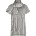 thumbnail image 1 of Aeropostale Womens Uniform A87 3 Button Polo Shirt, Gris, X-Large, 1 of 1