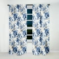 thumbnail image 6 of Designart "Neo-Classical Splendor In Cobalt Blue" Floral Curtain Panels, 6 of 6