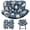 Gray Leaves, variant on JIAN YA NA Double Hanging Egg Chair Cushion, Outdoor Rocking Chair Cushions, Waterproof Oxford Fabric Seat Pads for Papasan Chair, Hammock, Swing Chair (Hawaii)