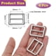 thumbnail image 2 of 8PCS Hebilla deslizante ajustable de aleación de zinc de 1" para correas de webbing de bolsas y mochilas, 2 of 7