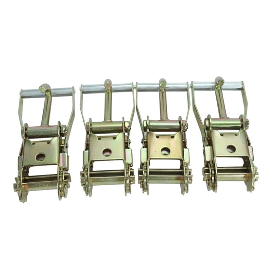 2" Inch Ratchet Tie Down with Steel J-Hook Heavy Duty 4PCS For Tow Truck Trailer