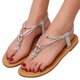 thumbnail image 5 of Sandalias planas con diamantes de imitación para mujer Sandalias con clip para mujer Wmkox8yii  nm1888, 5 of 6