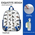 thumbnail image 5 of Rustic Deer Print Student Backpack – Vintage Hunting Design With Nordic Geometric Woodland Buck Nature Artistic Aesthetic, 5 of 6
