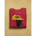 thumbnail image 2 of African Continent Paint Sweatshirt Women -Image by Shutterstock, Female 3X-Large, 2 of 4