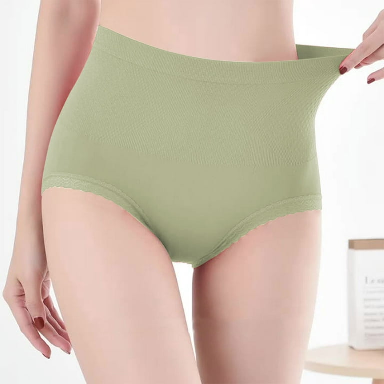 Women's Hi-Cut Panty Stretch Briefs Full Coverage Hipster Underwear Bikini  Underpant Lingerie High waist Menstrual Leak