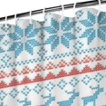 thumbnail image 3 of Blue and Red Christmas Pattern Shower Curtain 72"x84" ,Bathroom Decorative Shower Curtains Set with 12 Hooks,Modern Waterproof Washable Shower Curtain, 3 of 6