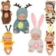 thumbnail image 5 of 6 uds Mini muñecas bebé muñecas pequeñas Mini muñecas bebé Reborn con ropa de animales regalos para niñas pequeñas, 5 of 7