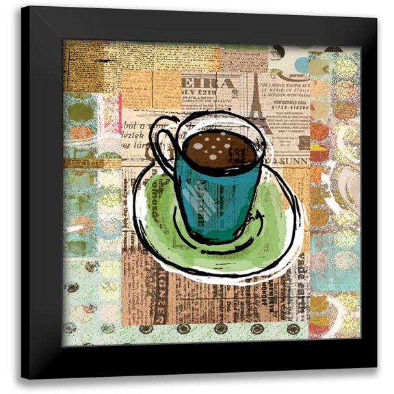 Robertson, Walter 12x12 Black Modern Framed Museum Art Print Titled - Text Coffee