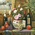 thumbnail image 1 of Tile Mural Kitchen Backsplash - Wine and Floral 3 - by John Zaccheo, 1 of 1