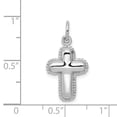 thumbnail image 3 of 14K White Gold Charm Pendant Themed 25 mm 12 Polished Cross, 3 of 3