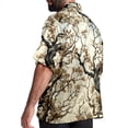 thumbnail image 3 of Tree Men's Short Sleeve Hawaiian Shirt, Casual Printed Button Down Beach Tops for Summer, Spread Collar Mens Shirts Unisex, 3 of 6
