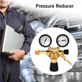 thumbnail image 1 of Riwesomey Reductor de presión Válvula de control de detección de argón de CO2 de calibre doble Entrada de soldador MIG TIG Material de latón de alta Herramientas y ferretería No.2 Riwesomey TO005343-02, 1 of 1