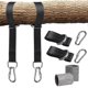 thumbnail image 1 of Tree Swing Straps Hanging Kit With Two Zinc Alloy Snap Hooks (Leng, 1 of 5