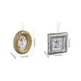 thumbnail image 3 of 2PCS Christmas Tree Decorations Picture Frame Khaki Glitter Photoframe Christmas Tree Ornament Christmas Picture Ornaments for Christmas Tree Decorations JASKFLY, 3 of 6