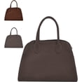 thumbnail image 1 of Modavo - Bolsa de paseo parisina para mujer, bolsa de mano para mujer, color café chocolate para mujer, grande, moda retro hombro, 1 of 3