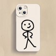 thumbnail image 1 of Cartoon Matchman Phone Case For iPhone 11 12 13 14 15 Pro Max XR XS X 7 8 Plus SE 2020 Shockproof Matte Soft TPU Silicone Cover 6 For iPhone 11Pro Max, 1 of 6