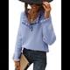 thumbnail image 2 of Suéteres de Mujer, Ropa de Otoño e Invierno, Jersey de Punto Informal de Larga con Botones y Volantes y Cuello Redondo Azul M, 2 of 8
