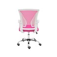 thumbnail image 4 of Modern Home Zuna Ergonomic Mesh Mid Back Office Chair, White & Pink, 4 of 10
