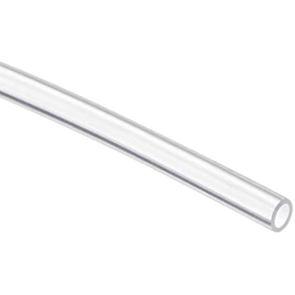 Silicone Tubing 1/16" (1.5mm) ID x 3/32" (2.5mm) OD, 3.3ft Clear Flexible Rubber Hose for Aquariums, Peristaltic Pumps, and High-Temp Liquid Transfer