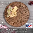 thumbnail image 2 of CounterArt Decorative Acacia Wood Lazy Susan Turntable 14" Diameter, 2 of 7